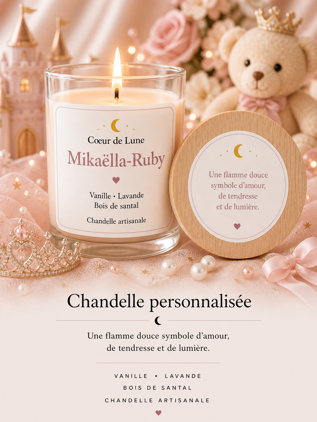 Chandelle personnalisée